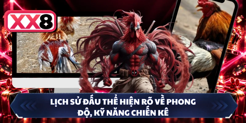 Lịch sử đấu thể hiện rõ về phong độ, kỹ năng chiến kê